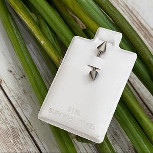 316L Stainless Steel Cone Bent Barbell Piercing